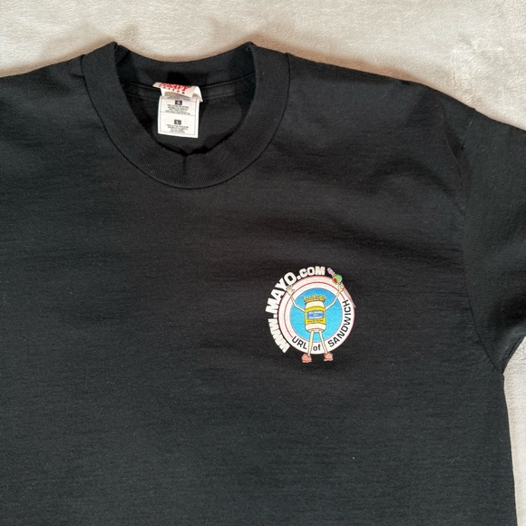 Vintage Planet Sandwich Mayonnaise Promo T Shirt Mens L Slim Fit Single Stitch - Picture 8 of 8